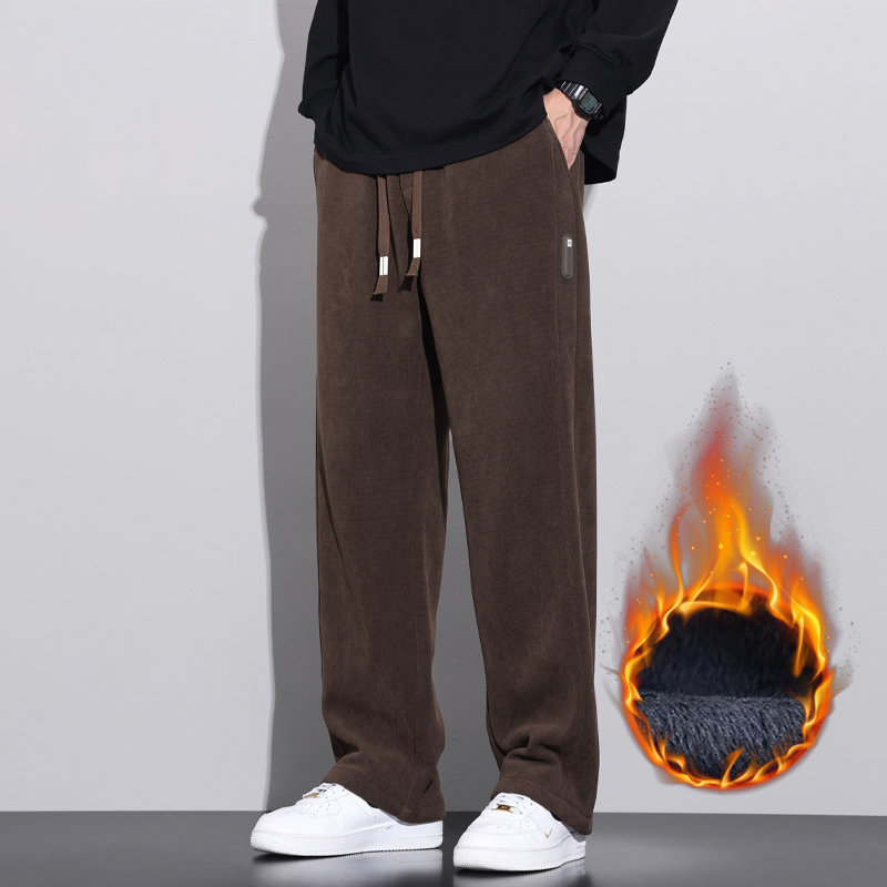 Corduroy Pant Warm - Winter Soft Fleece Warm Corduroy Pants
