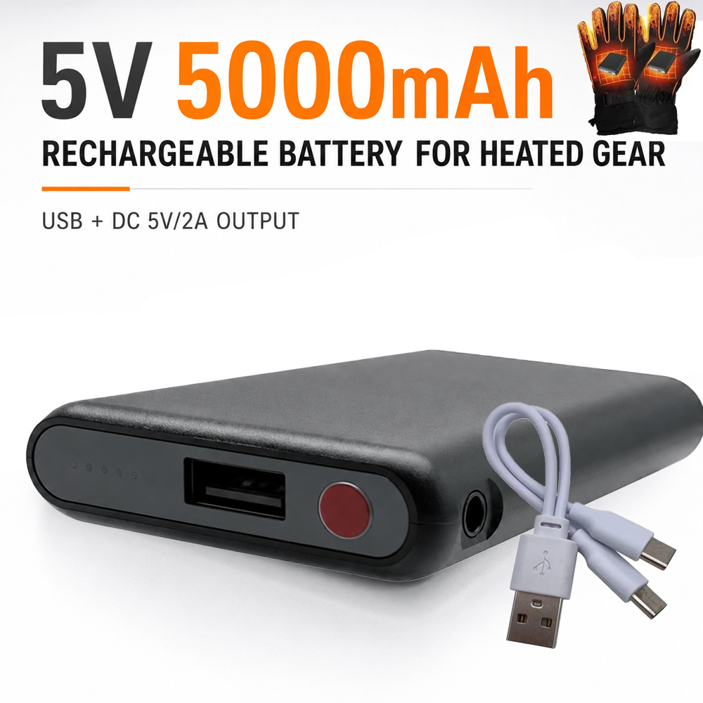 5V 5000mAh Heated Gloves Batte - Heated Vest Battery recension och pris