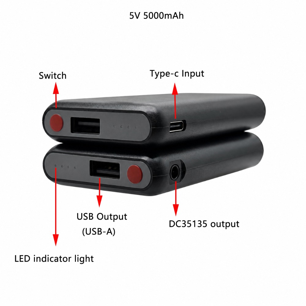 5V 5000mAh Heated Gloves Batte - Heated Vest Battery recension och pris