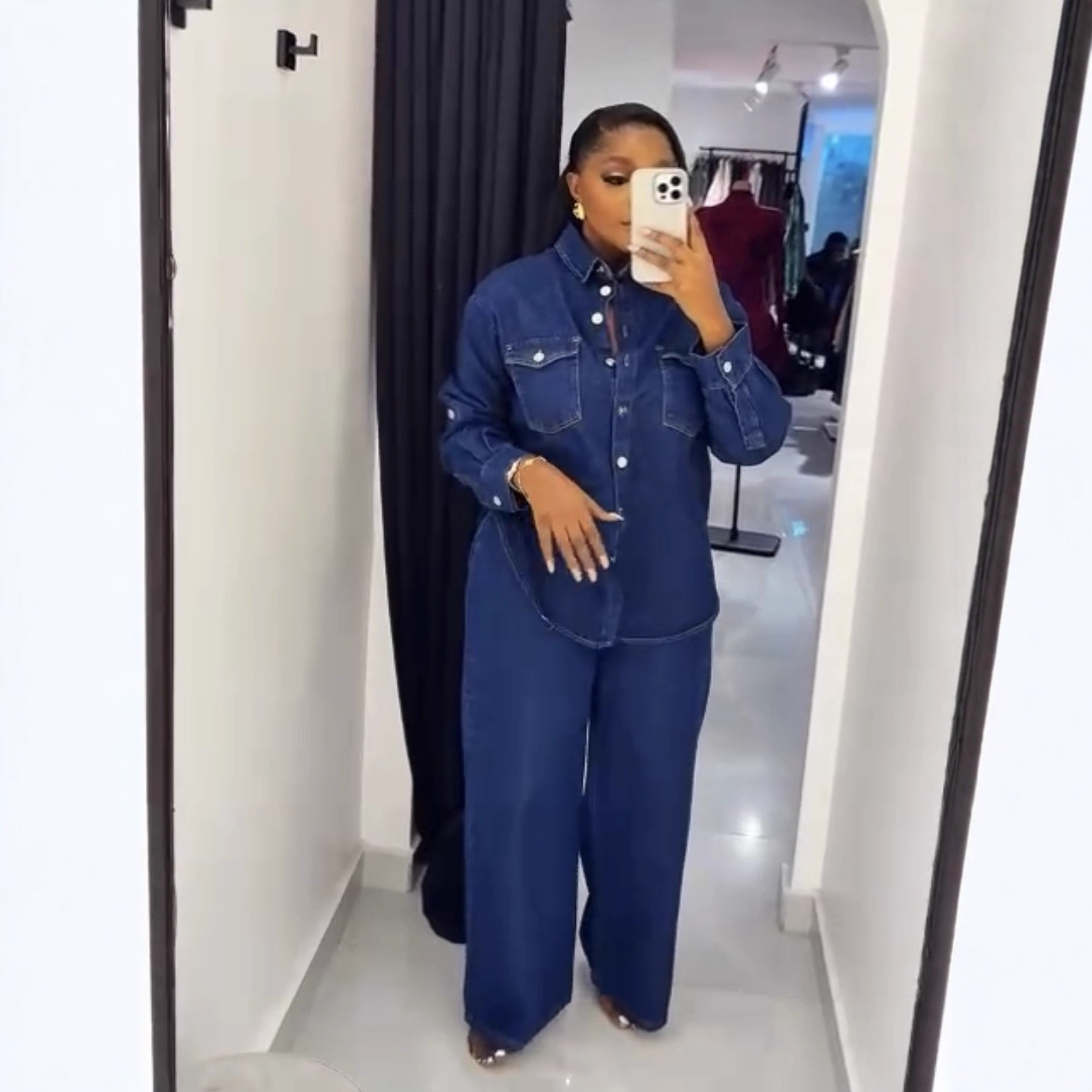 Jeans 2 Piece Sets Women Denim - Down Jacket Packable recension och pris