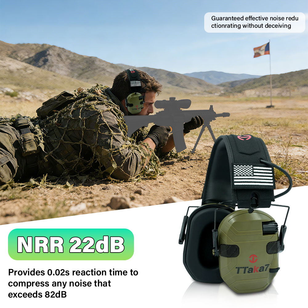 W1/W3 Electronic Shooting Earm - Earmuffs Foldable recension och pris