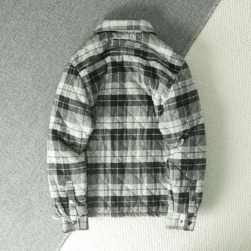 Fall Winter Men's Plaid Flanne - Flannel Shirt Lined recension och pris