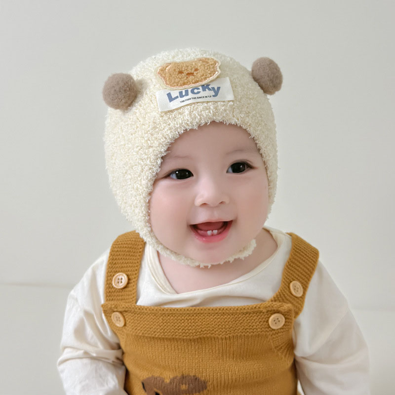 Cute Bear Baby Ear Protection  - Knit Beanie Hat Warm recension och pris