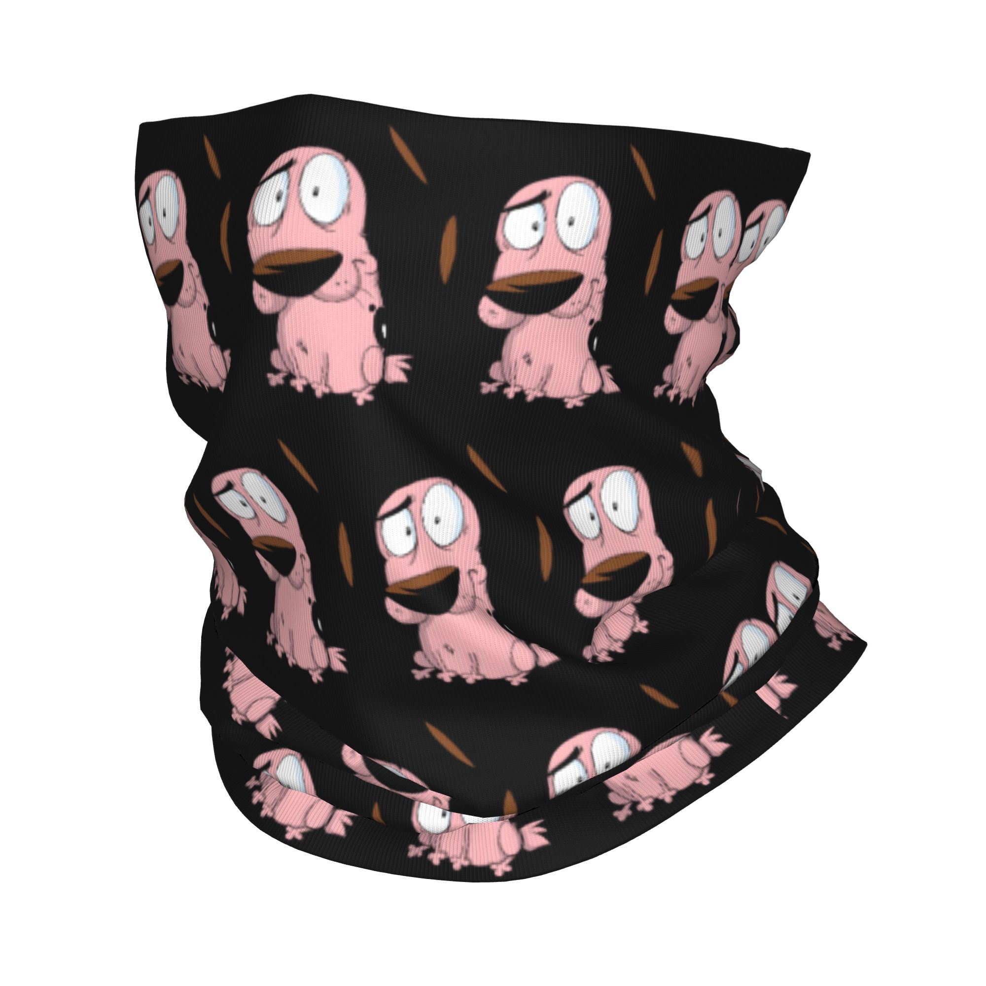 Custom Cartoon Courage Dog Win - Neck Gaiter Fleece recension och pris