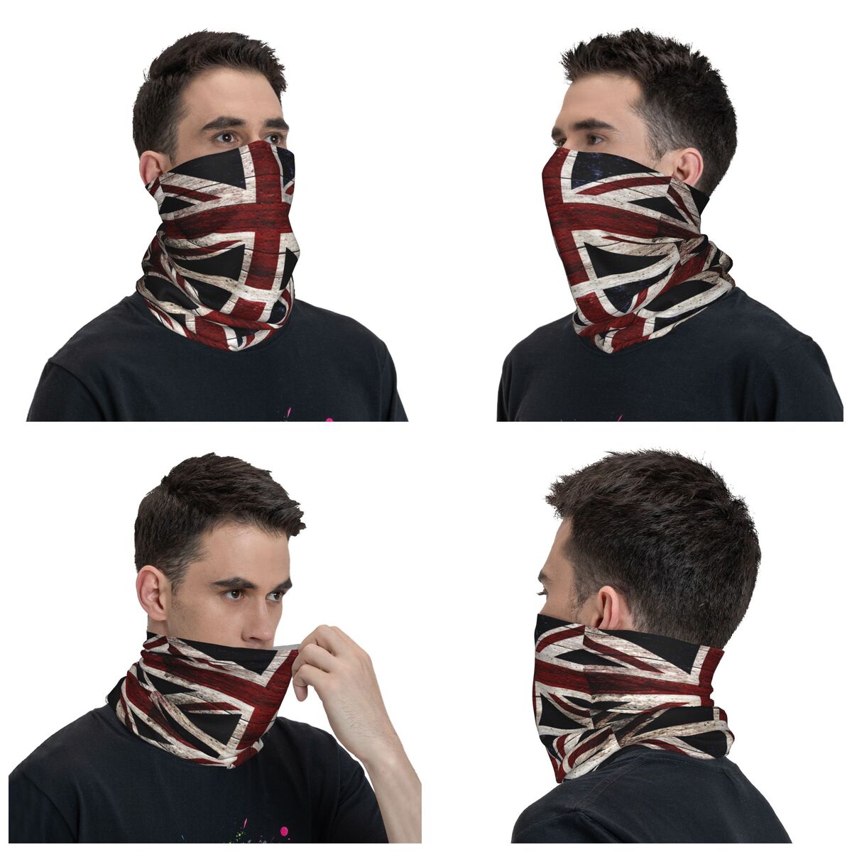 Union Flag Winter Neck Warmer  - Neck Gaiter Fleece recension och pris