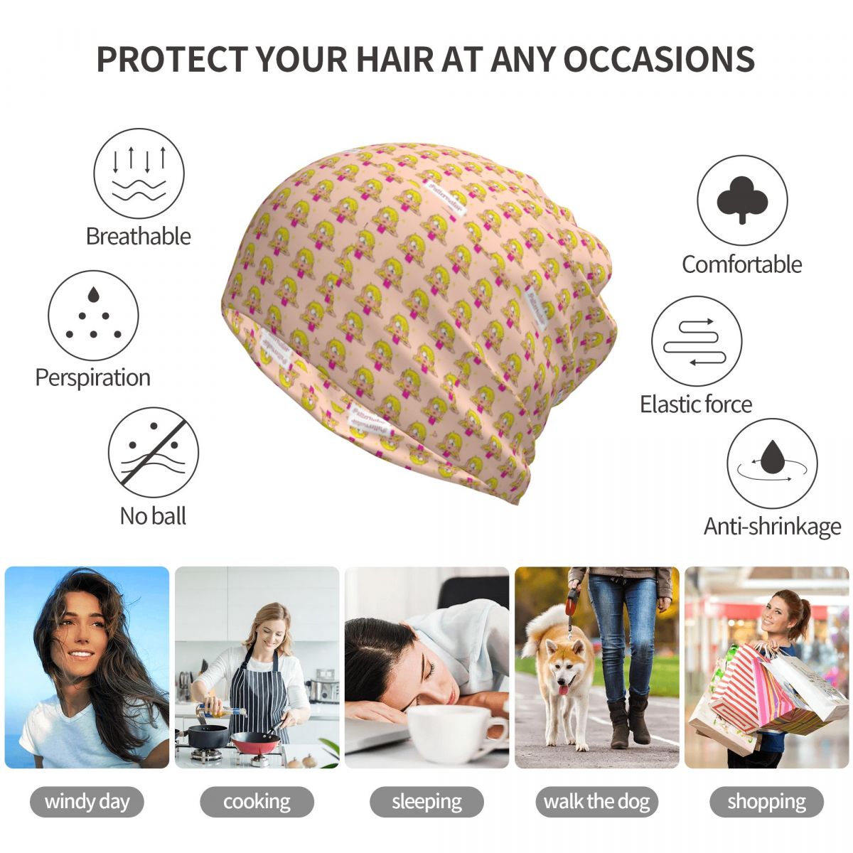 Lizzie Mcguire Cartoon Bandana - Knit Beanie Hat Warm recension och pris
