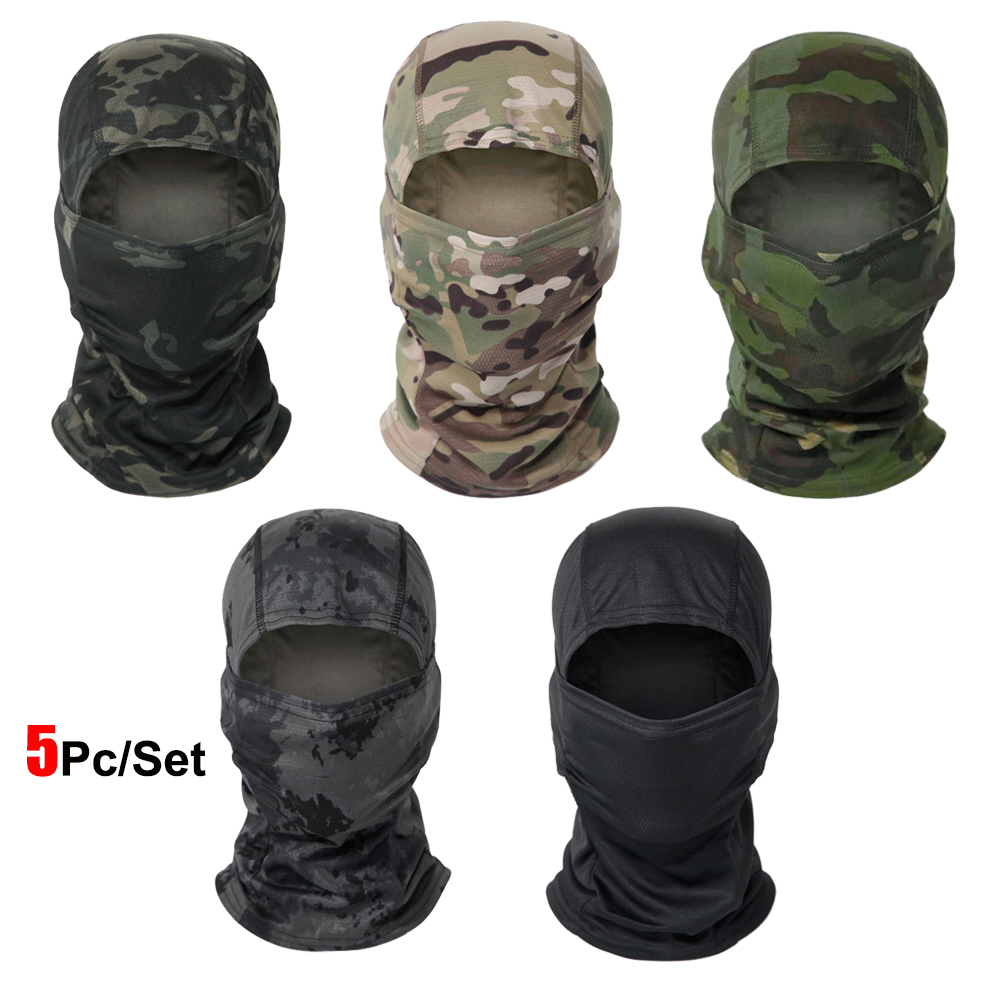 5Pcs Camo Balaclava Full Face  - Balaclava Ski Mask recension och pris