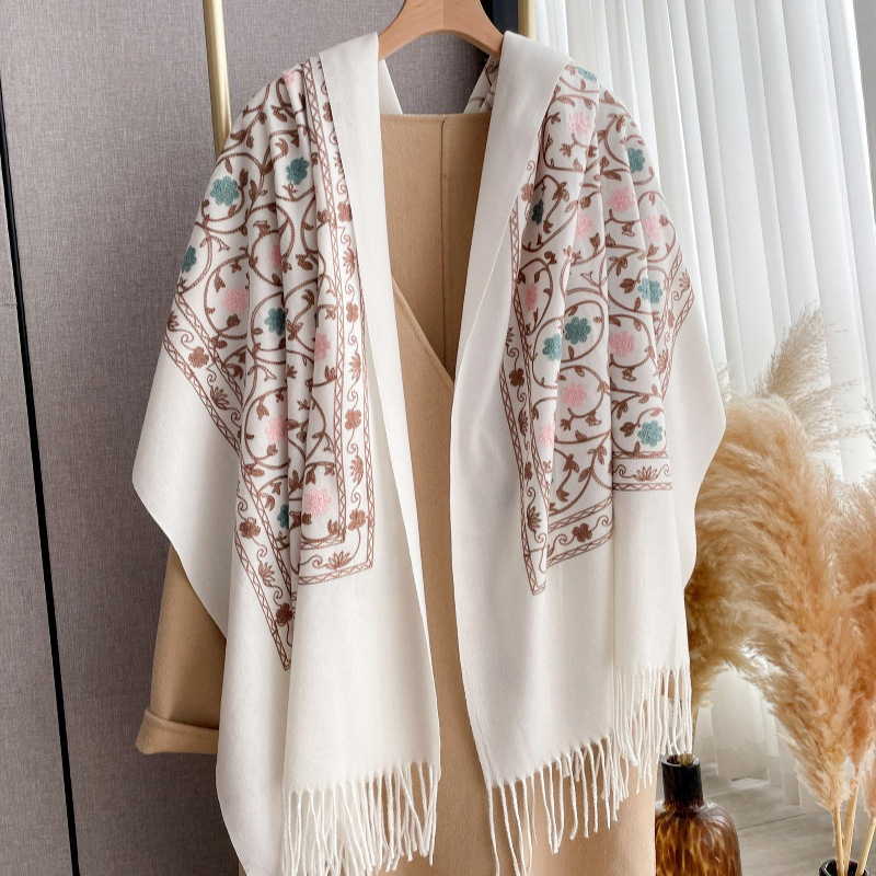 2025 New Embroidery Cashmere S - Cashmere Pashmina Wrap recension och pris