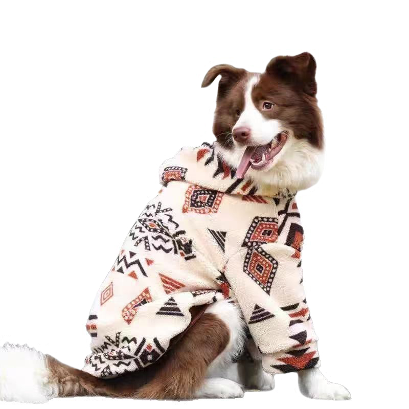 Winter Warm Hooded Dog Coat Sh - Sherpa Hoodie Fleece recension och pris