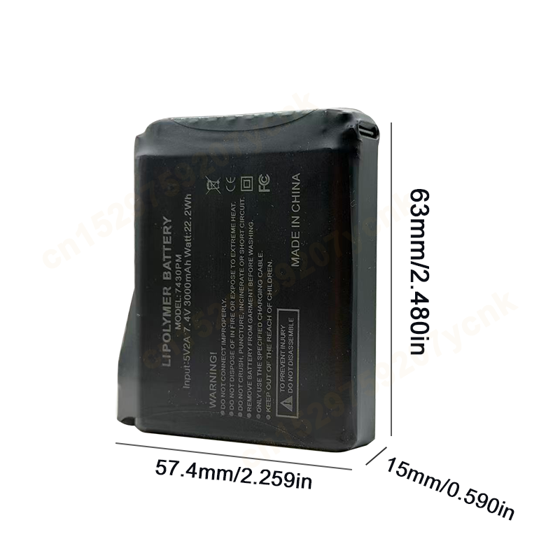7.4V 3000mah Heated Gloves Bat - Heated Vest Battery recension och pris