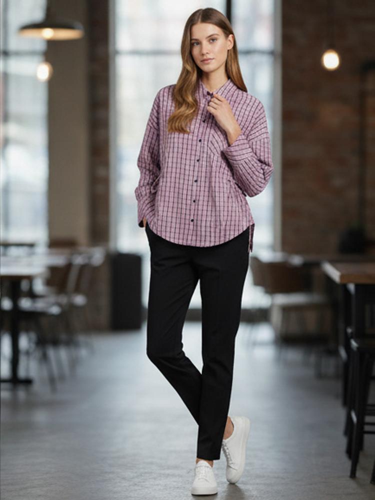 Women's Trendy Plaid Shirt Ele - Flannel Shirt Lined recension och pris