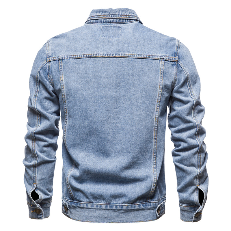 2025 Autumn Men Solid Denim Ja - Down Jacket Packable recension och pris