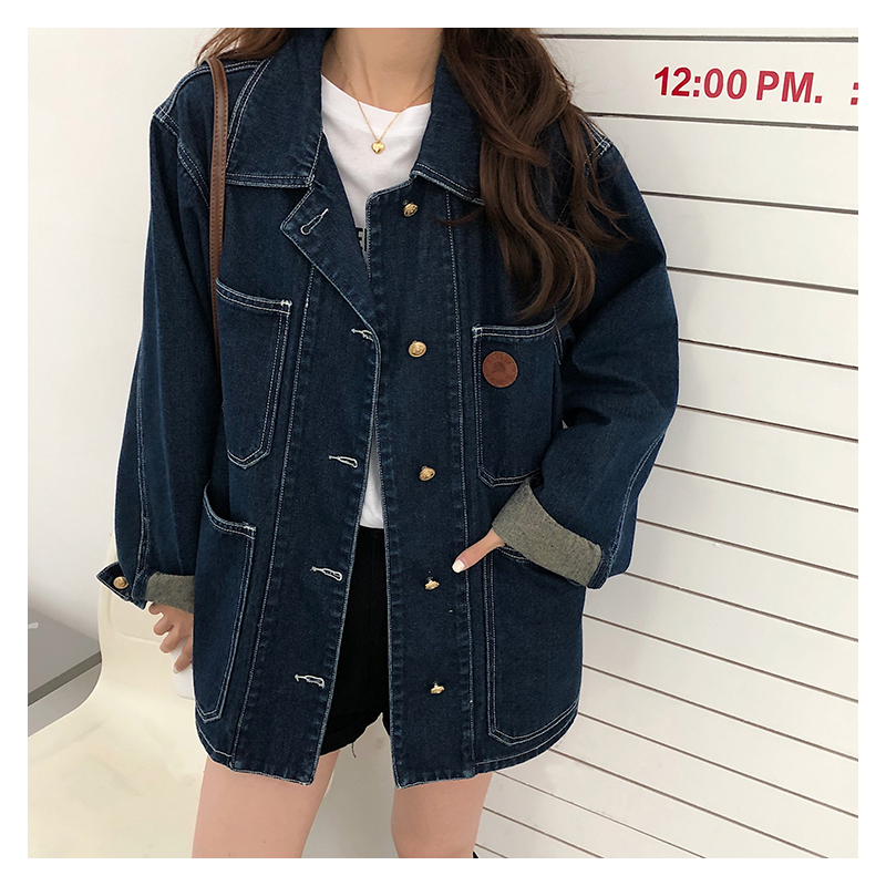 Dark Blue Denim Jacket Women S - Down Jacket Packable recension och pris