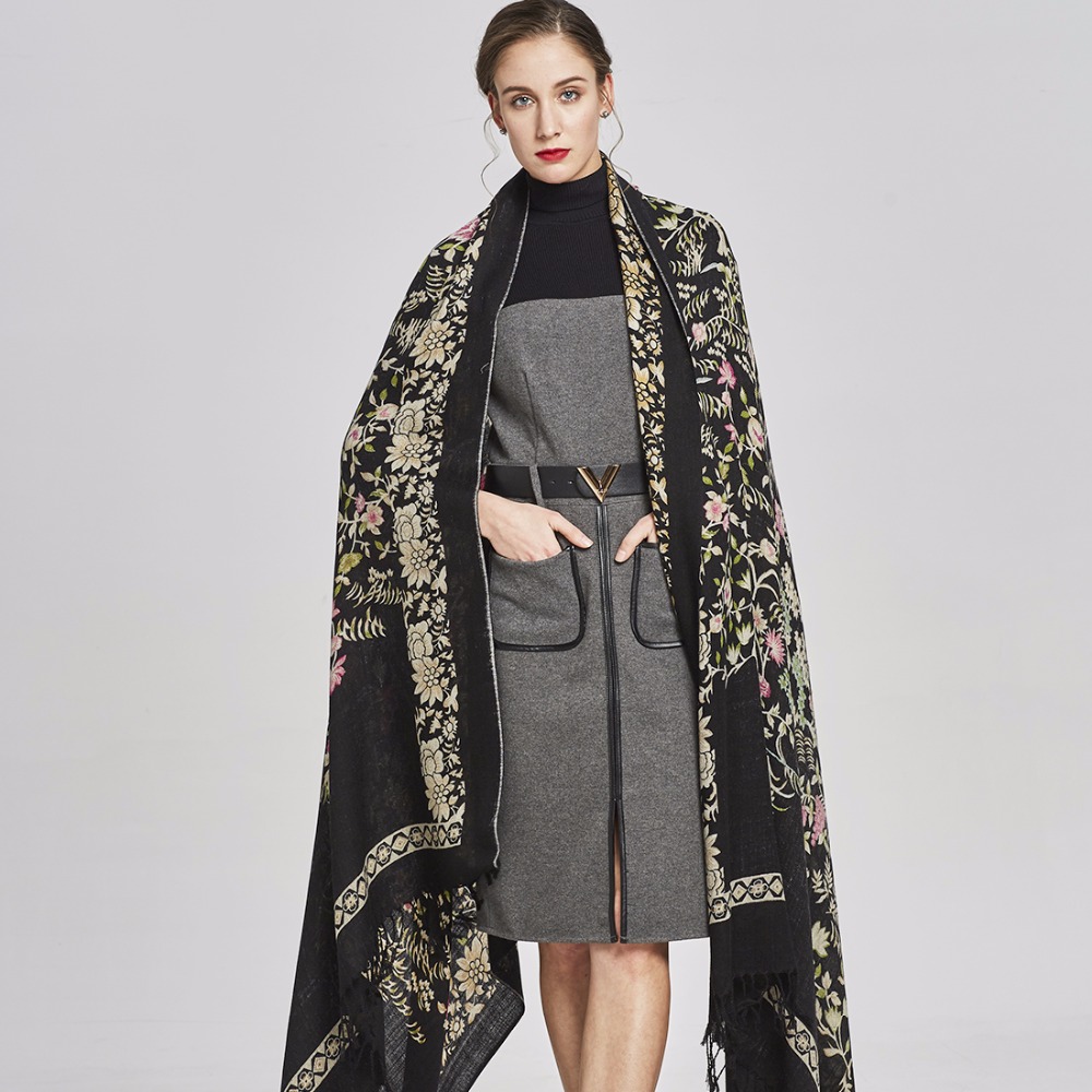 Luxury Brand Scarf Female Male - Cashmere Pashmina Wrap recension och pris