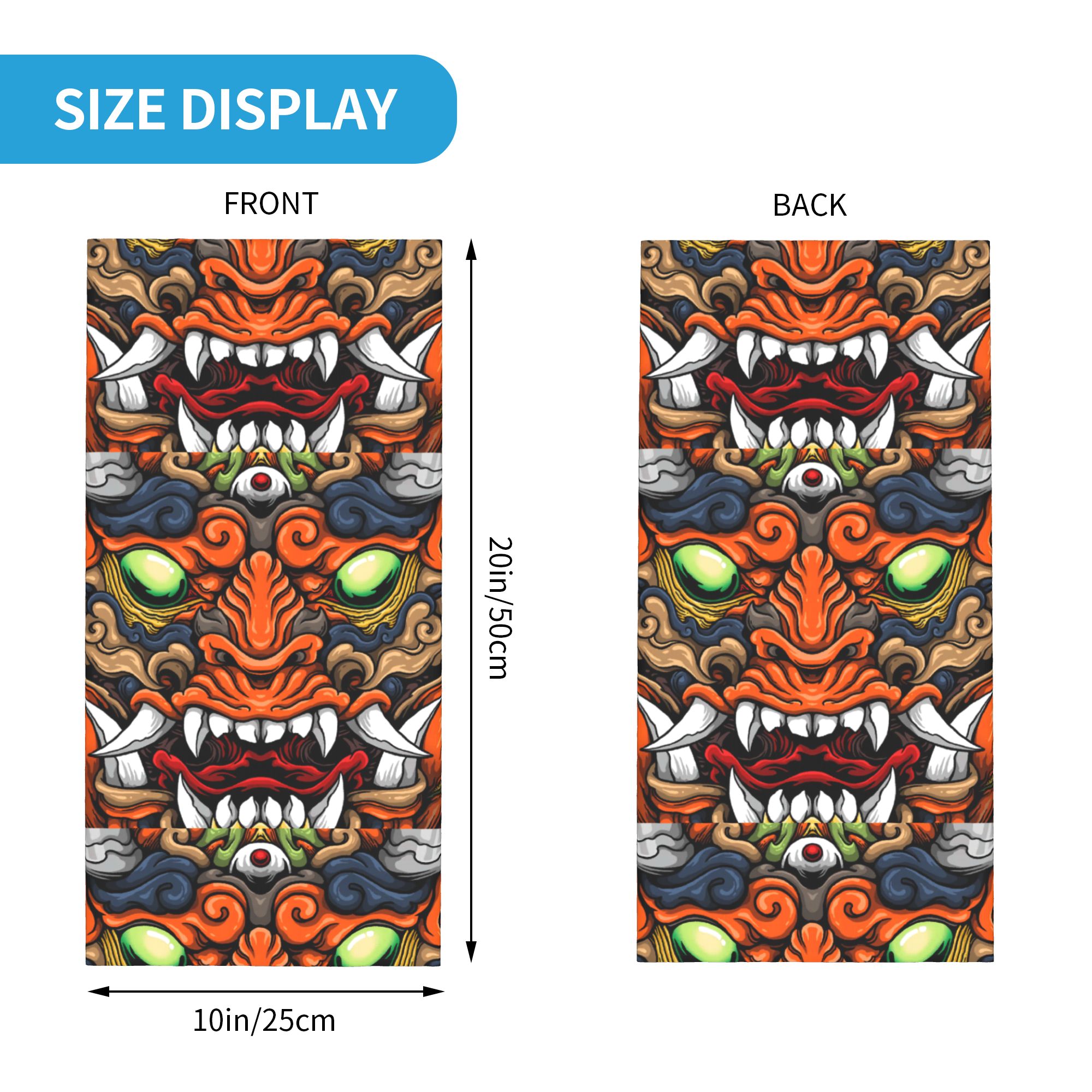 Custom Samurai Demon Oni Winte - Neck Gaiter Fleece recension och pris