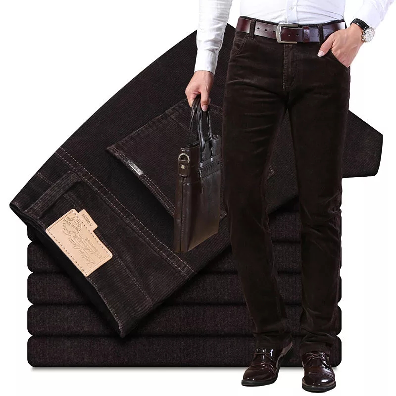 Autumn Winter Men`s Thick Warm - Corduroy Pant Warm recension och pris